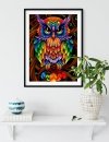 Haft Diamentowy Niebieska Sowa 2 40x50 cm