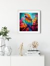Haft Diamentowy Kolorowa Papuga 45x45 cm