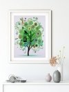 Haft Diamentowy Wiosenne Drzewo 45x55 cm