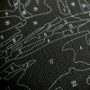 Malowanie Po Numerach Czarne Płótno Zestaw Delikatne Kwiaty 40x50