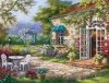 Haft Diamentowy Kwiecista Weranda 55x75 cm