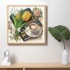 Haft Diamentowy Wiosenna Kawa 30x30 cm