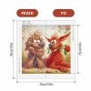 Haft Diamentowy Rude Psiaki 30x30 cm