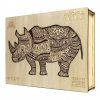 Puzzle Drewniane KOLOROWY NOSOROŻEC M