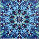 Haft Diamentowy Niebieska Mandala 30x30cm