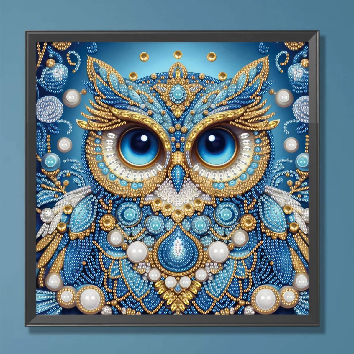 Haft Diamentowy Mądrość Sowy 30x30 cm