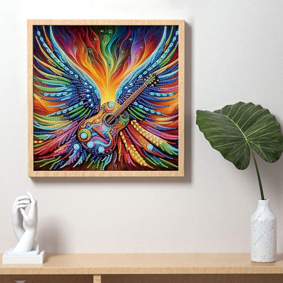 Haft Diamentowy Skrzydła Muzyki 30x30 cm