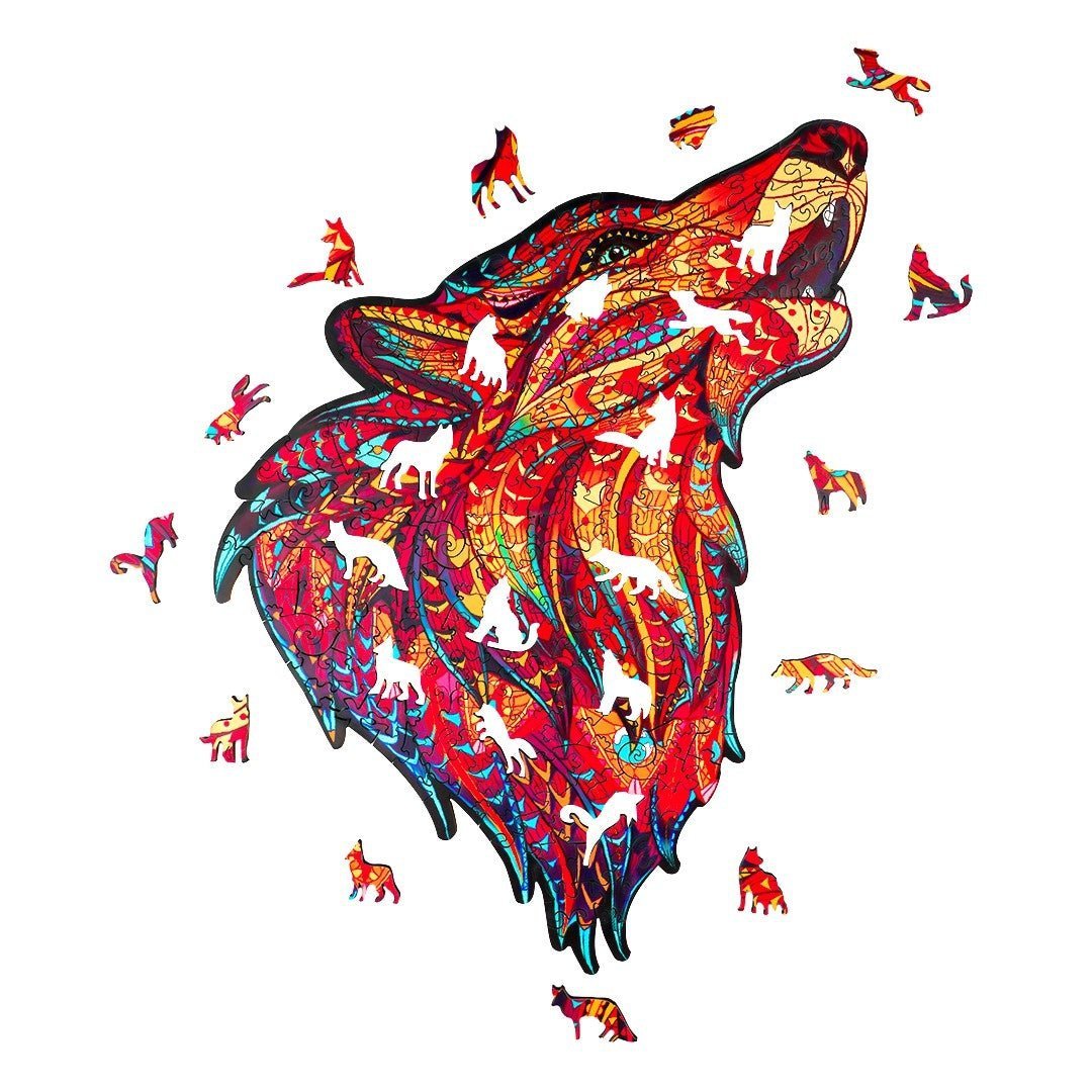 Puzzle Drewniane Zew Wilka S