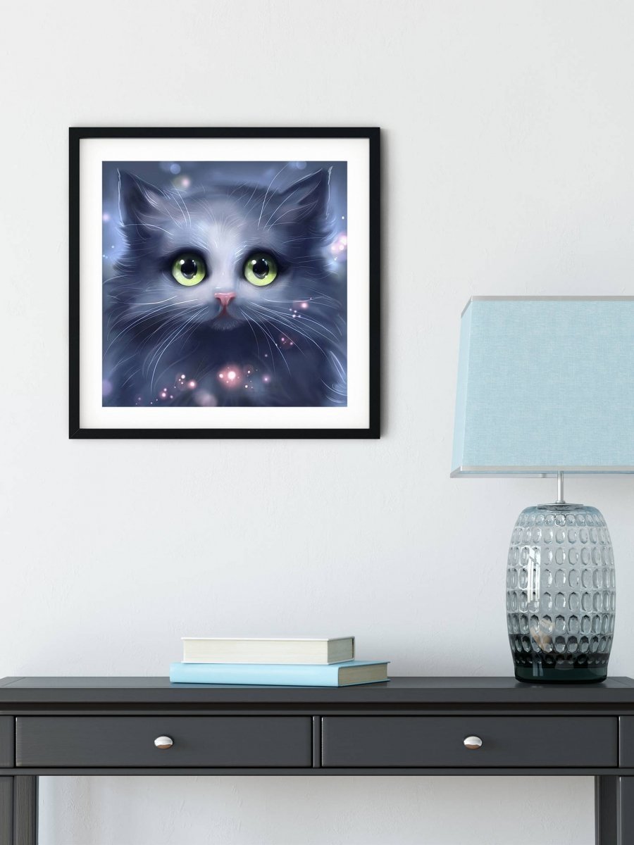 Haft Diamentowy Kocie Spojrzenie 35x35 cm