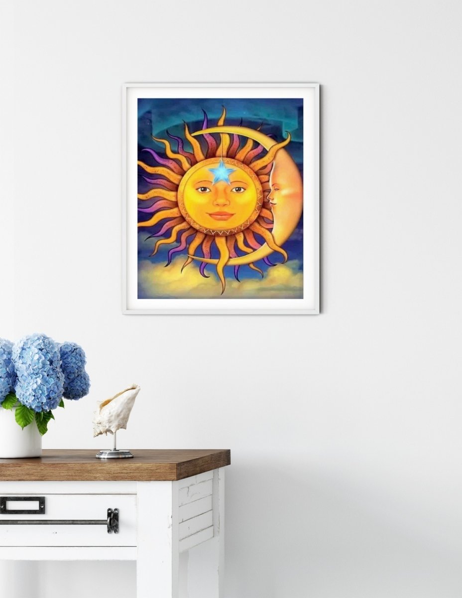 Haft Diamentowy Oblicze Dnia i Nocy 30x40 cm