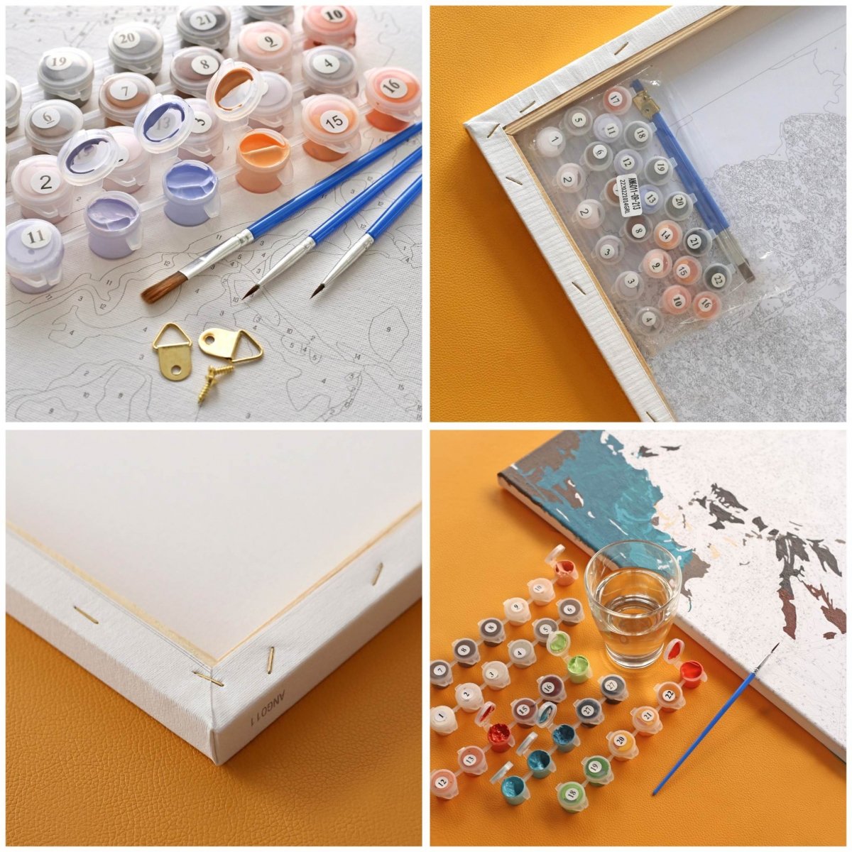 Malowanie Po Numerach Zestaw Zachód słońca nad Hogwartem 40x50