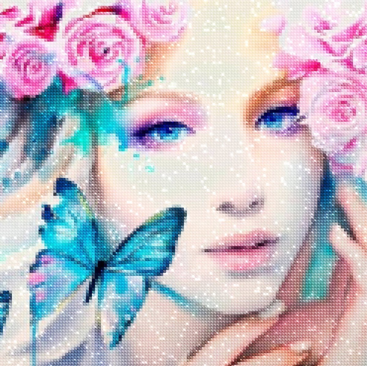 Haft Diamentowy Czułe Spojrzenie 35x35 cm