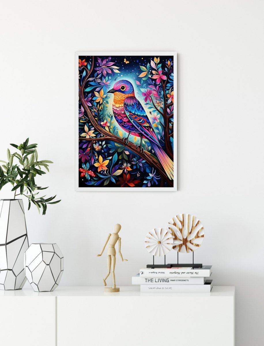 Haft Diamentowy Ptak - Kolory Natury 30x40 cm