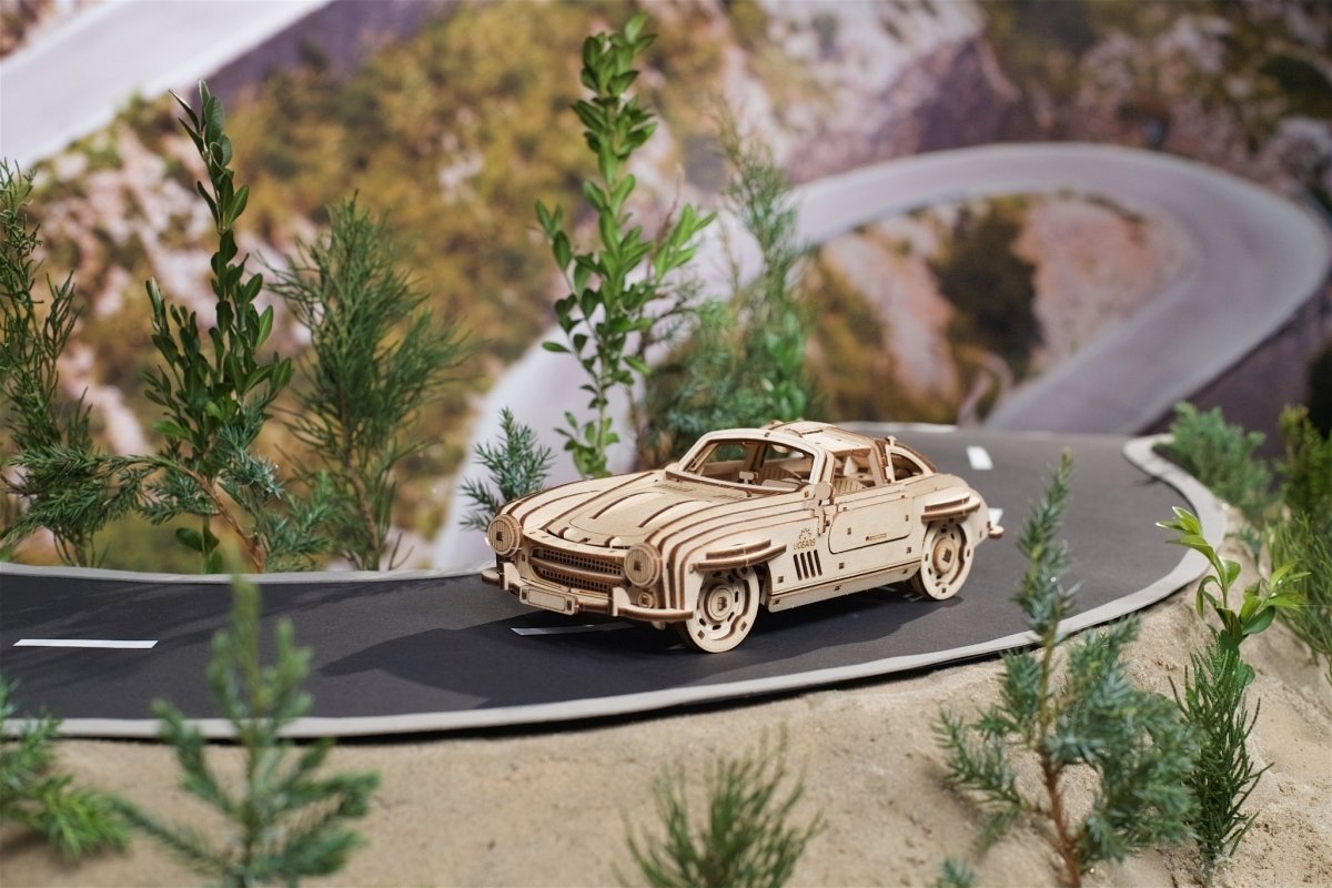 Puzzle 3D Drewniane Winged Sports Coupe uGEARS
