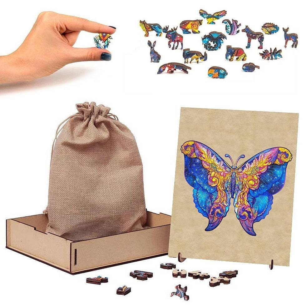 Puzzle Drewniane Magiczny Motyl A3