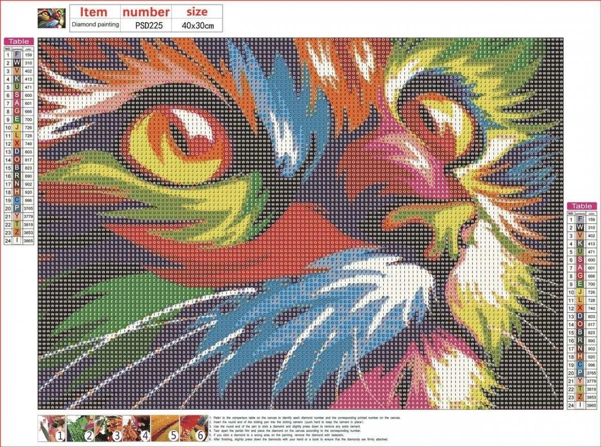 Haft Diamentowy Tęczowy Kot 2 30x40 cm