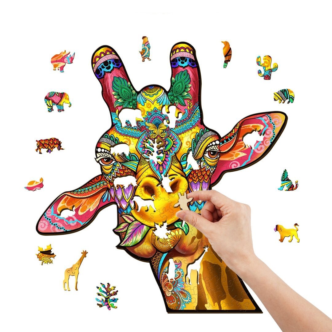 Puzzle Drewniane Baśniowa Żyrafa L