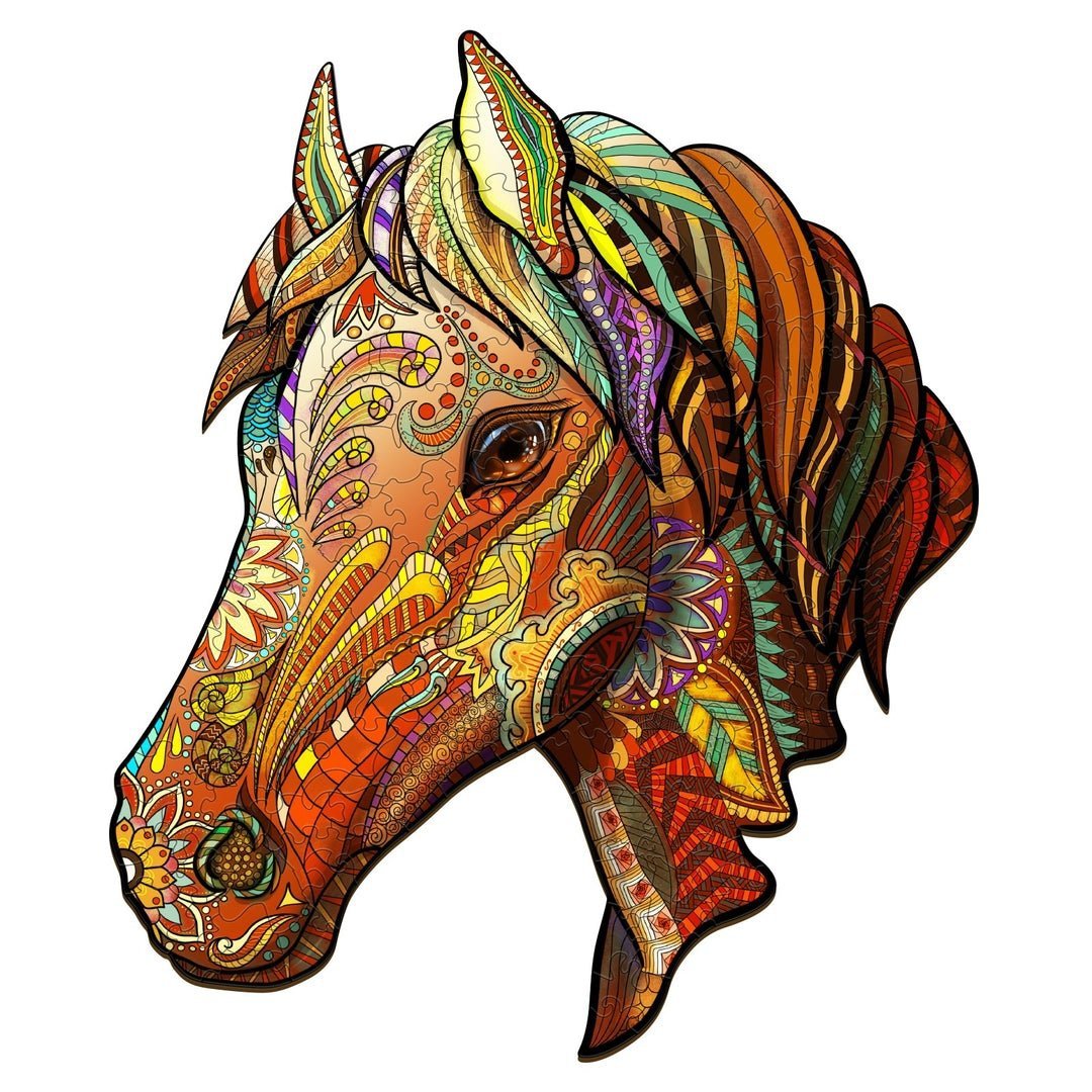 Puzzle Drewniane Baśniowy Koń M