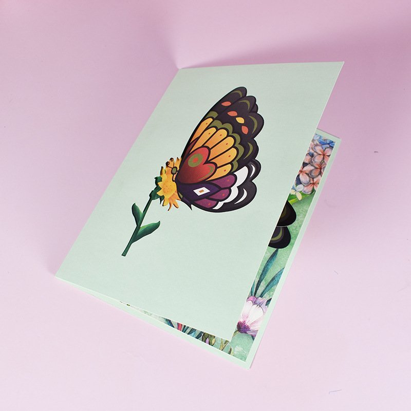 Kartka Pocztowa Okolicznościowa 3D Pop-up Piękny Motyl