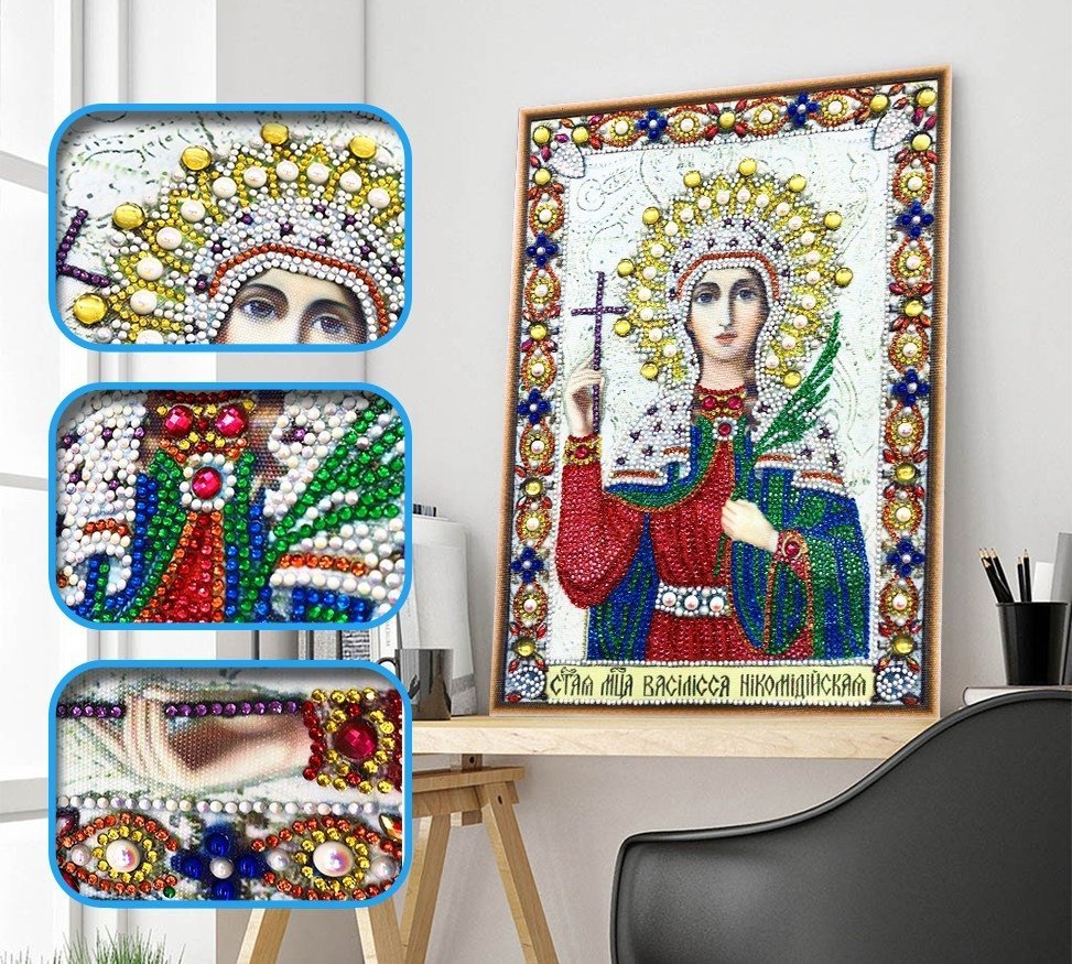 Haft Diamentowy Maria Wasylisa z Nikomedii 30x40 cm