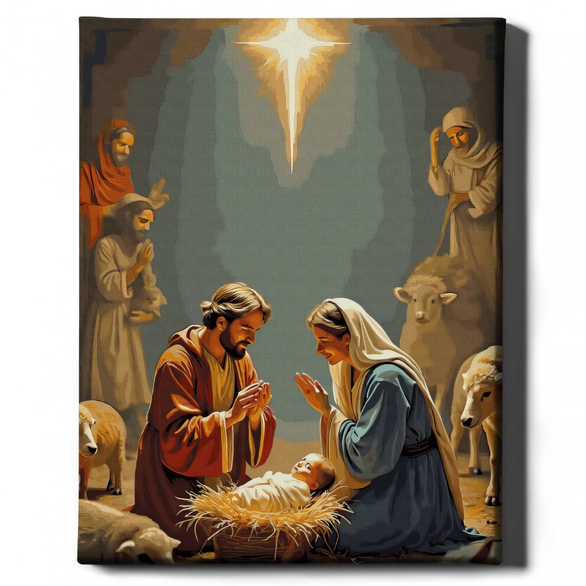 Malowanie Po Numerach Zestaw Święta Noc 40x50