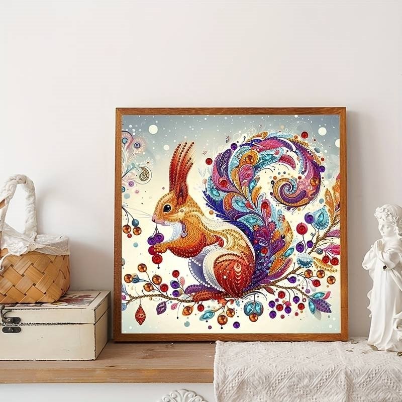 Haft Diamentowy Wiewiórka w Krainie Baśni 30x30 cm