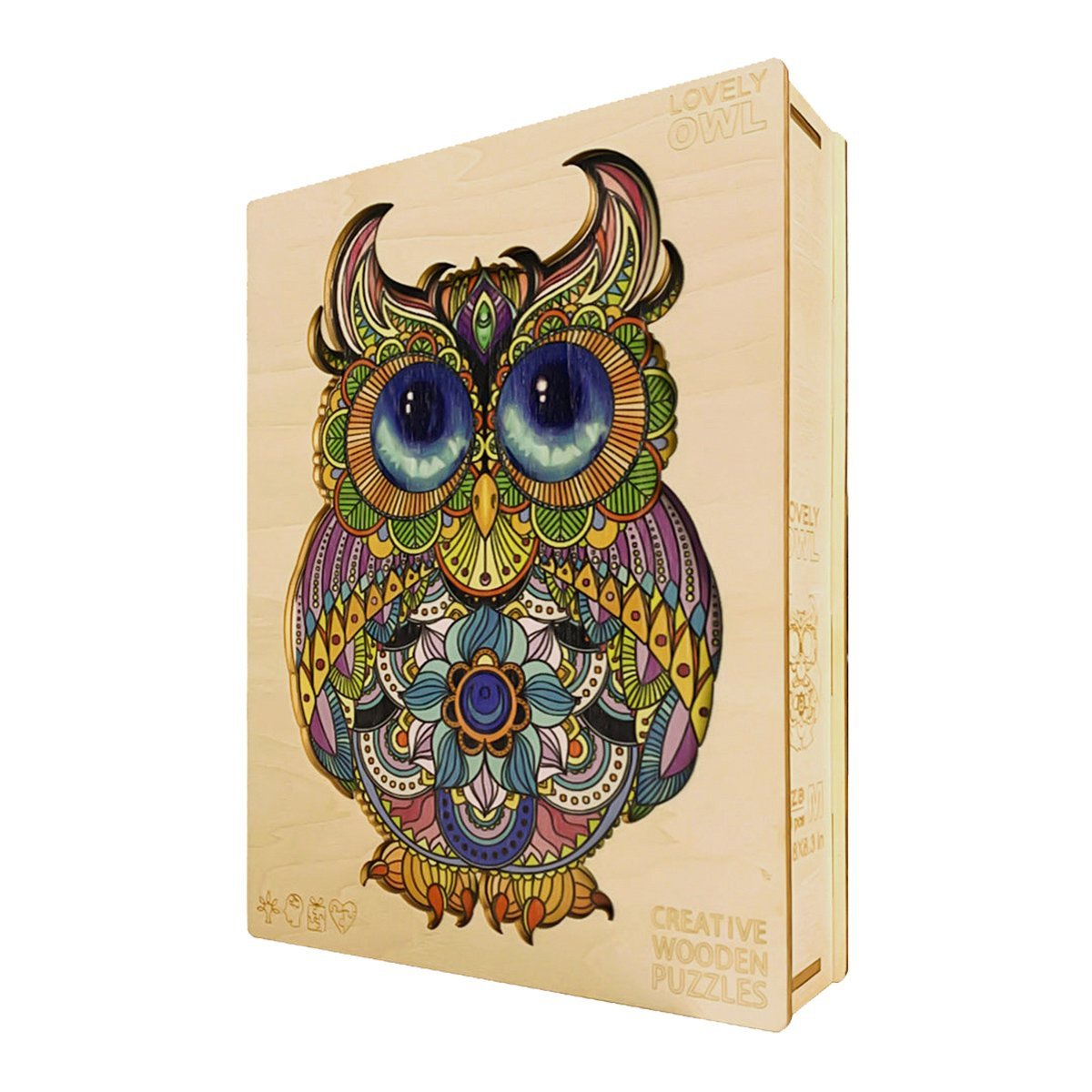 Puzzle Drewniane Urocza Sowa L