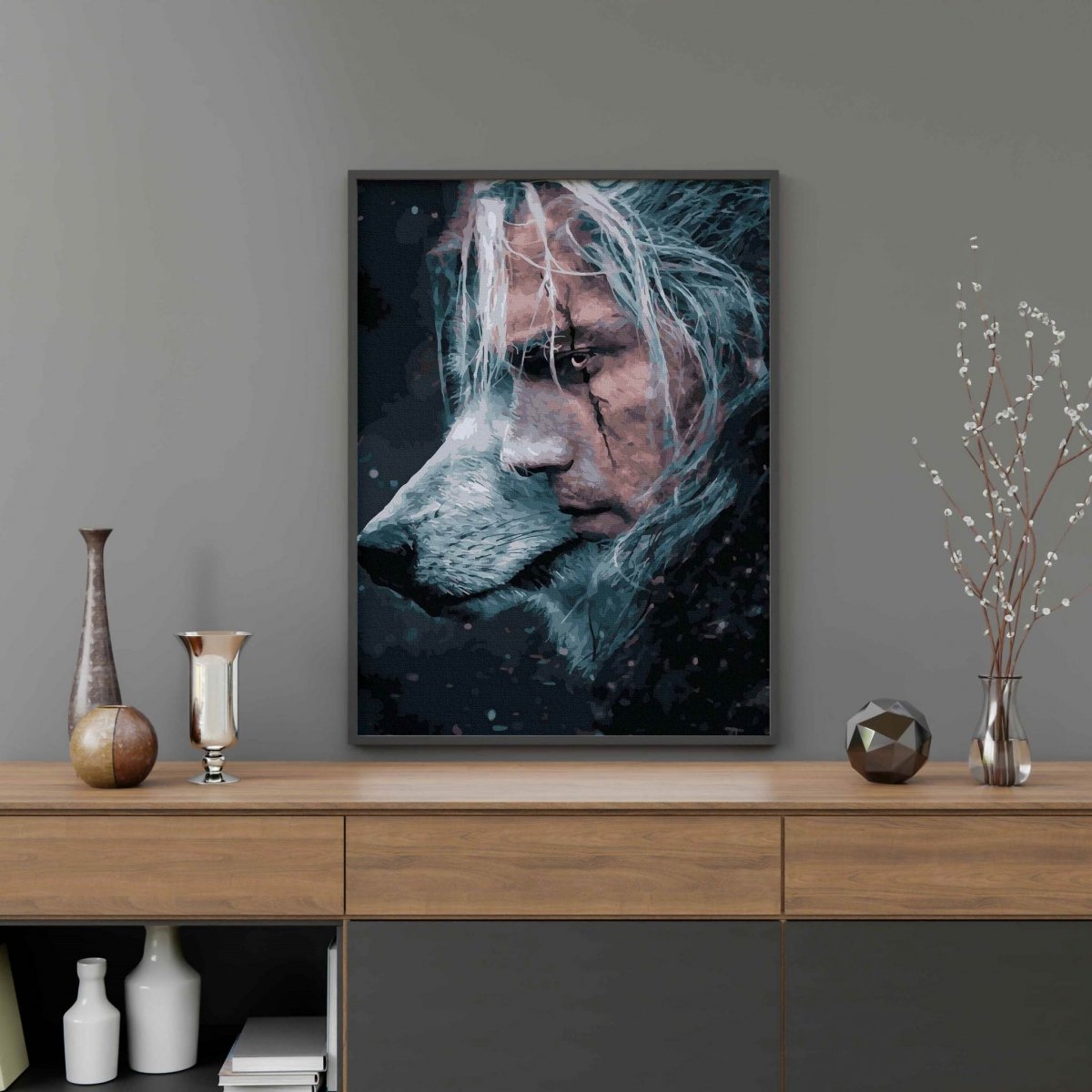 Malowanie Po Numerach Zestaw Wiedźmin 40x50