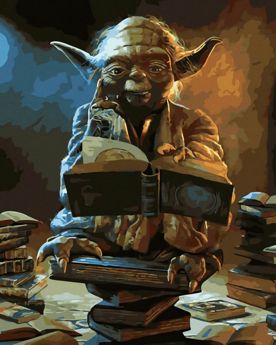 Malowanie Po Numerach Zestaw Star Wars Joda 40x50