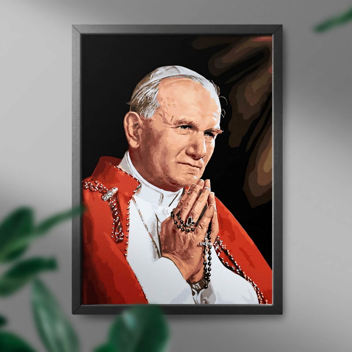 Malowanie Po Numerach Zestaw Papież Jan Paweł II 40x50
