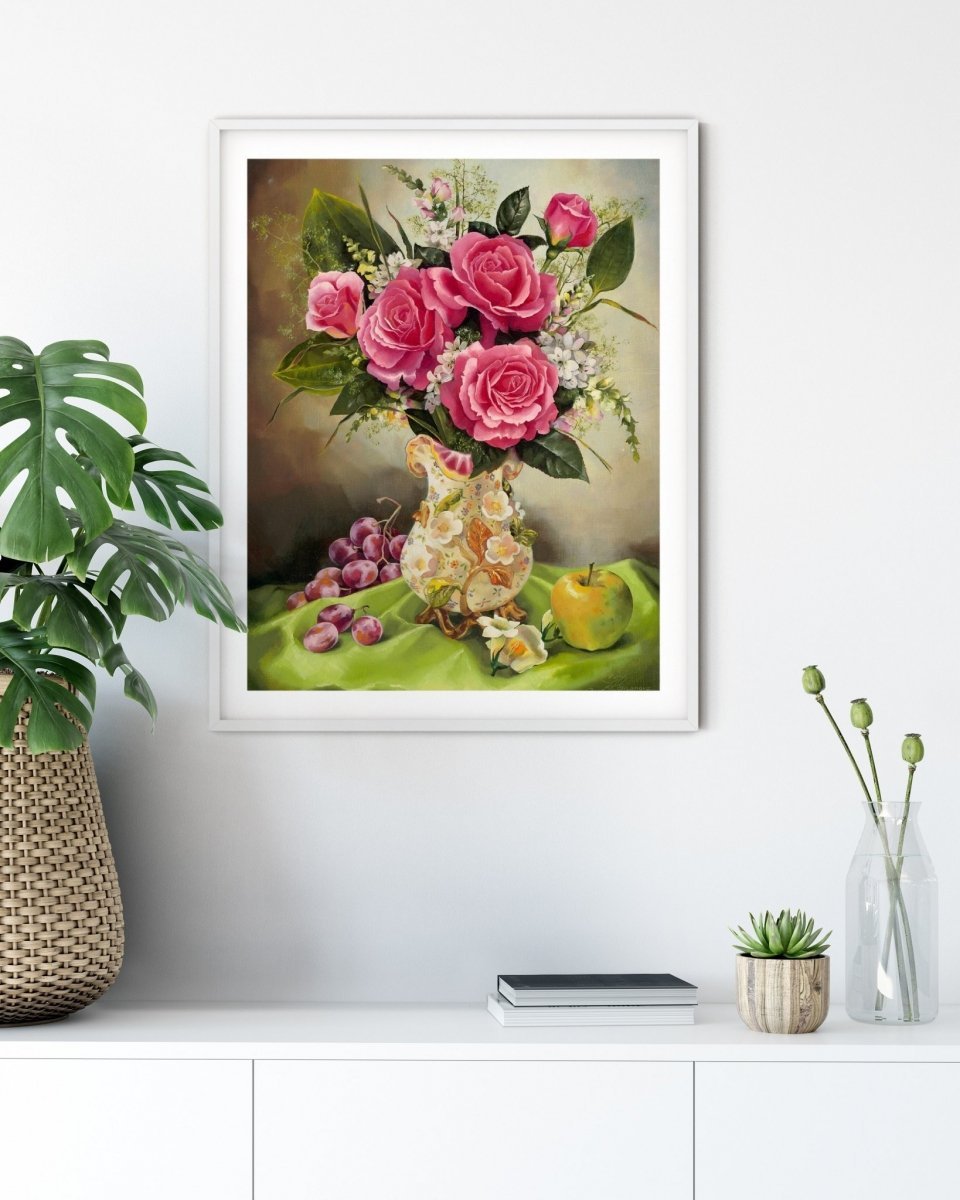 Haft Diamentowy Różany Ogród 40x50