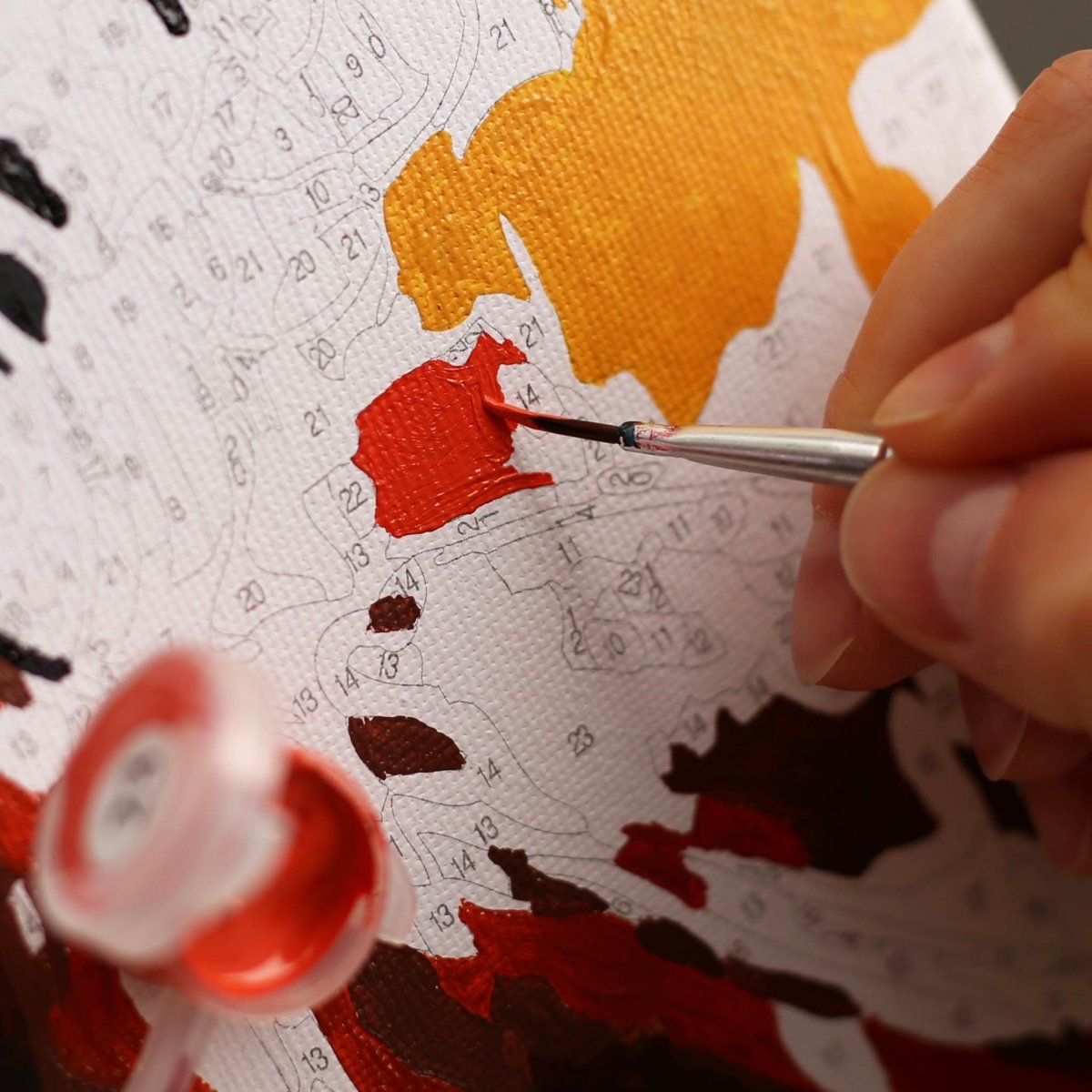 Malowanie Po Numerach Zestaw Jezioro Łabędzi 40x50