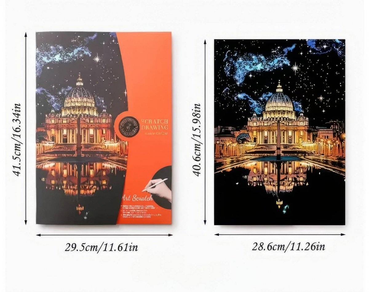 Magiczna Zdrapka Szlakiem Zabytków (4szt.) 40x28 cm