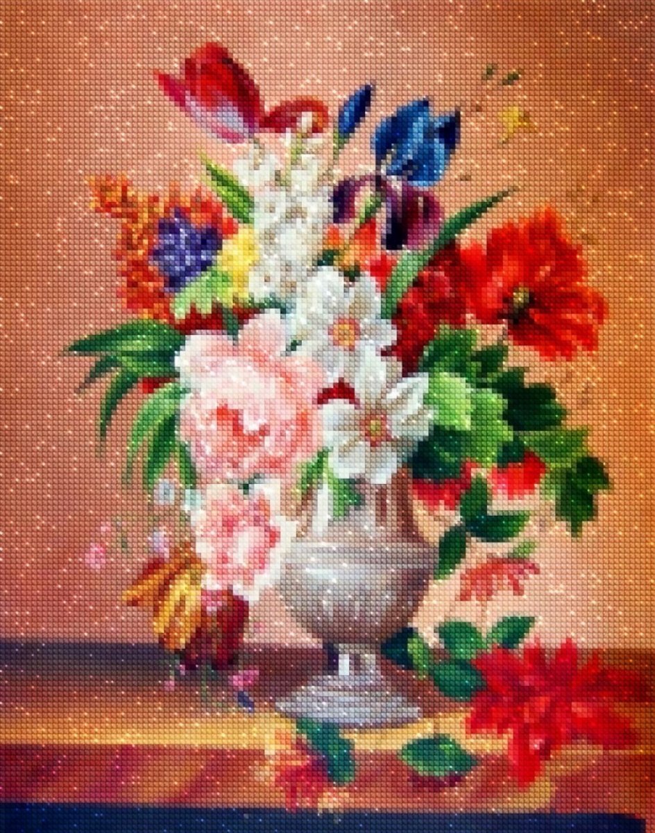 Haft Diamentowy Kwiatowa Energia 40x50