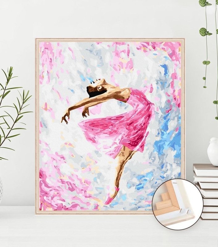 Malowanie Po Numerach Zestaw Tańcząca Balerina 40x50