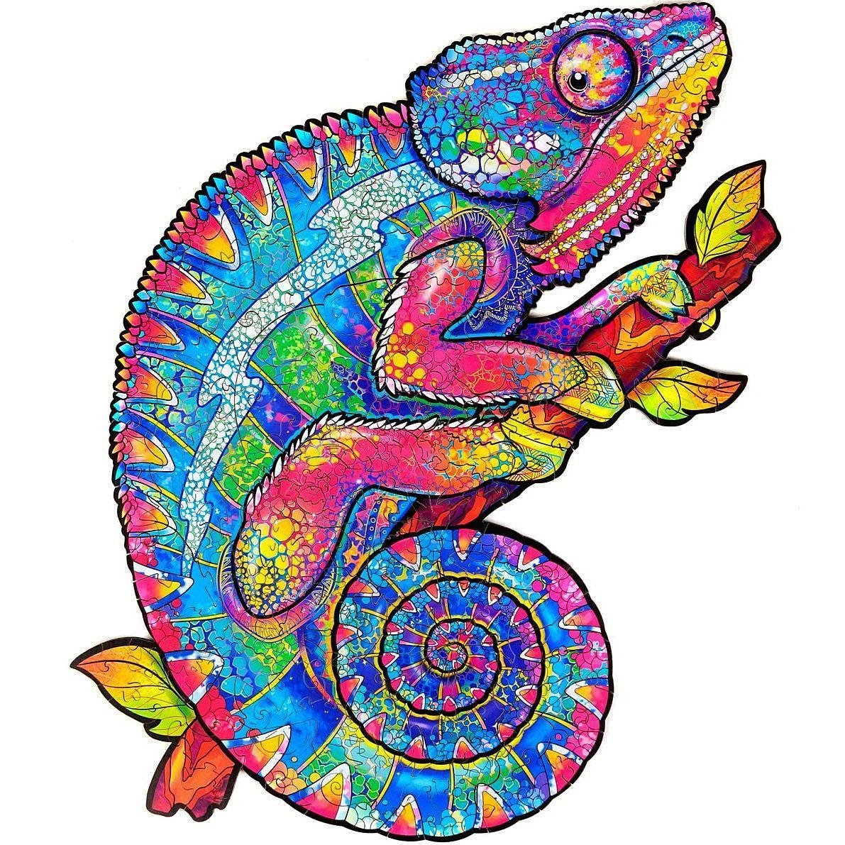 Puzzle Drewniane Magiczny Kameleon A4
