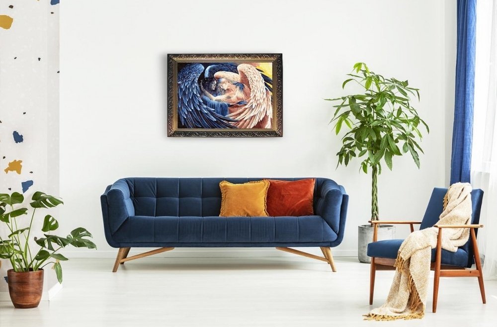 Malowanie Po Numerach Zestaw Uścisk Anioła 40x50