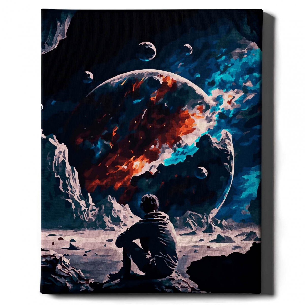 Malowanie Po Numerach Zestaw Astronauta na Księżycu 40x50