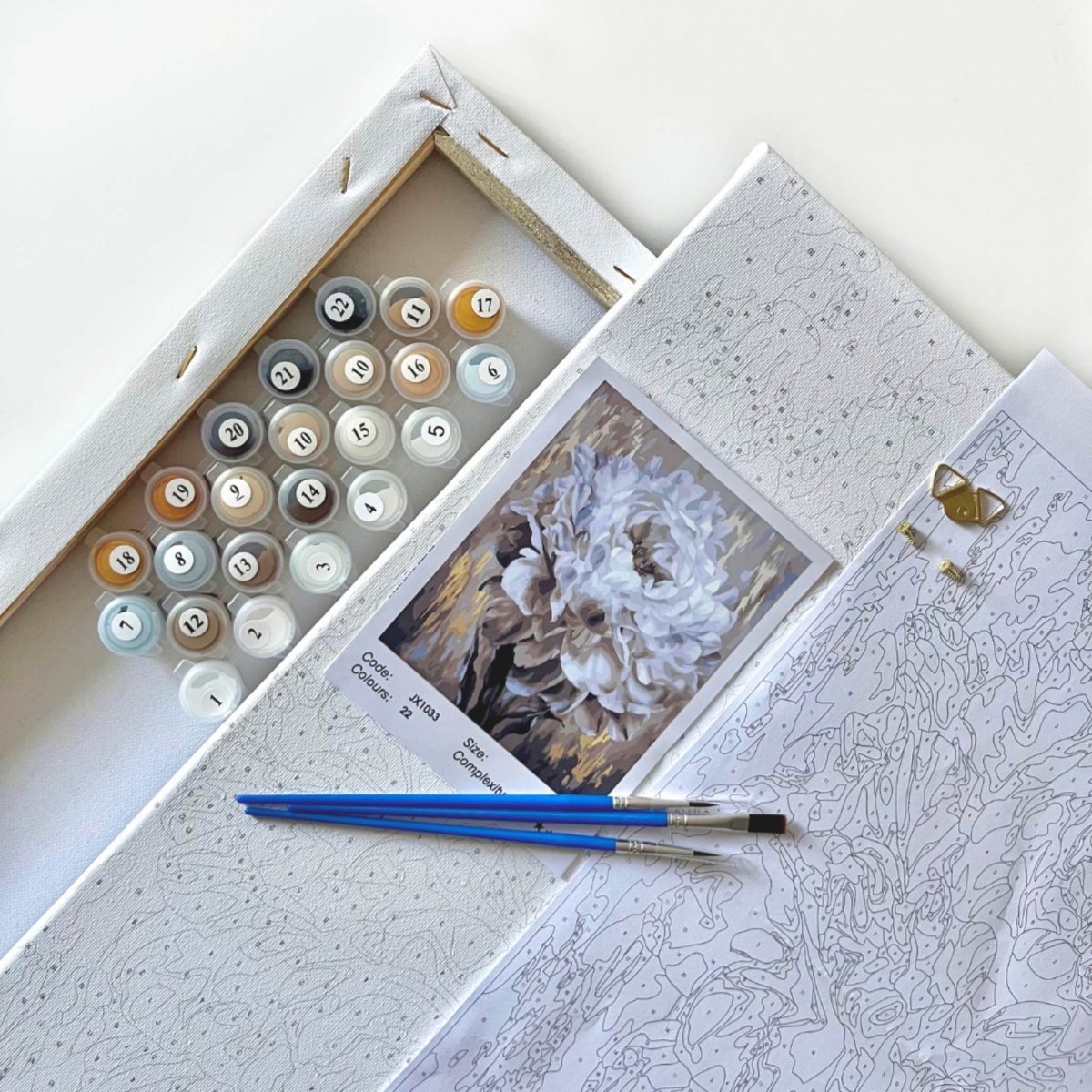 Malowanie Po Numerach Zestaw Wiedźmin Geralt i Ciri 40x50