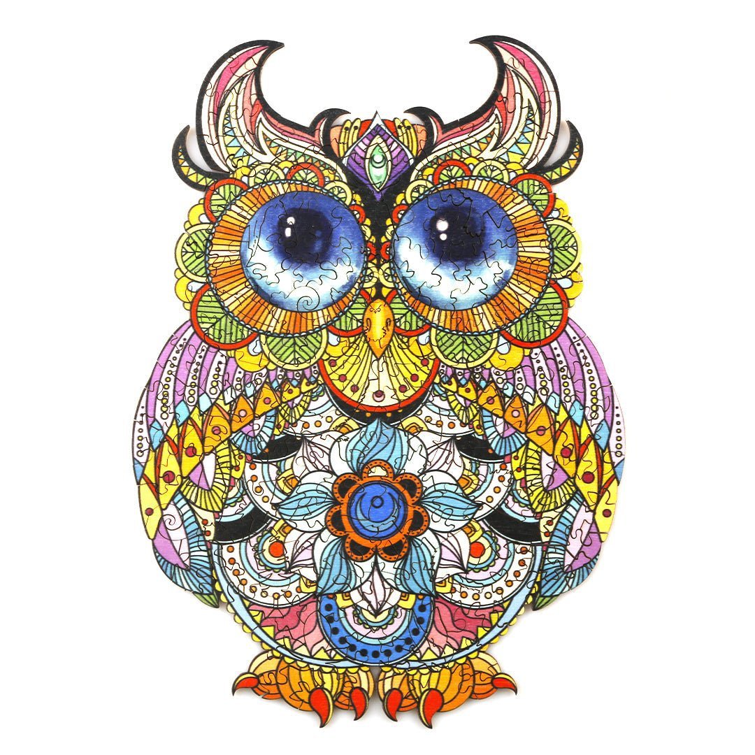 Puzzle Drewniane Urocza Sowa S