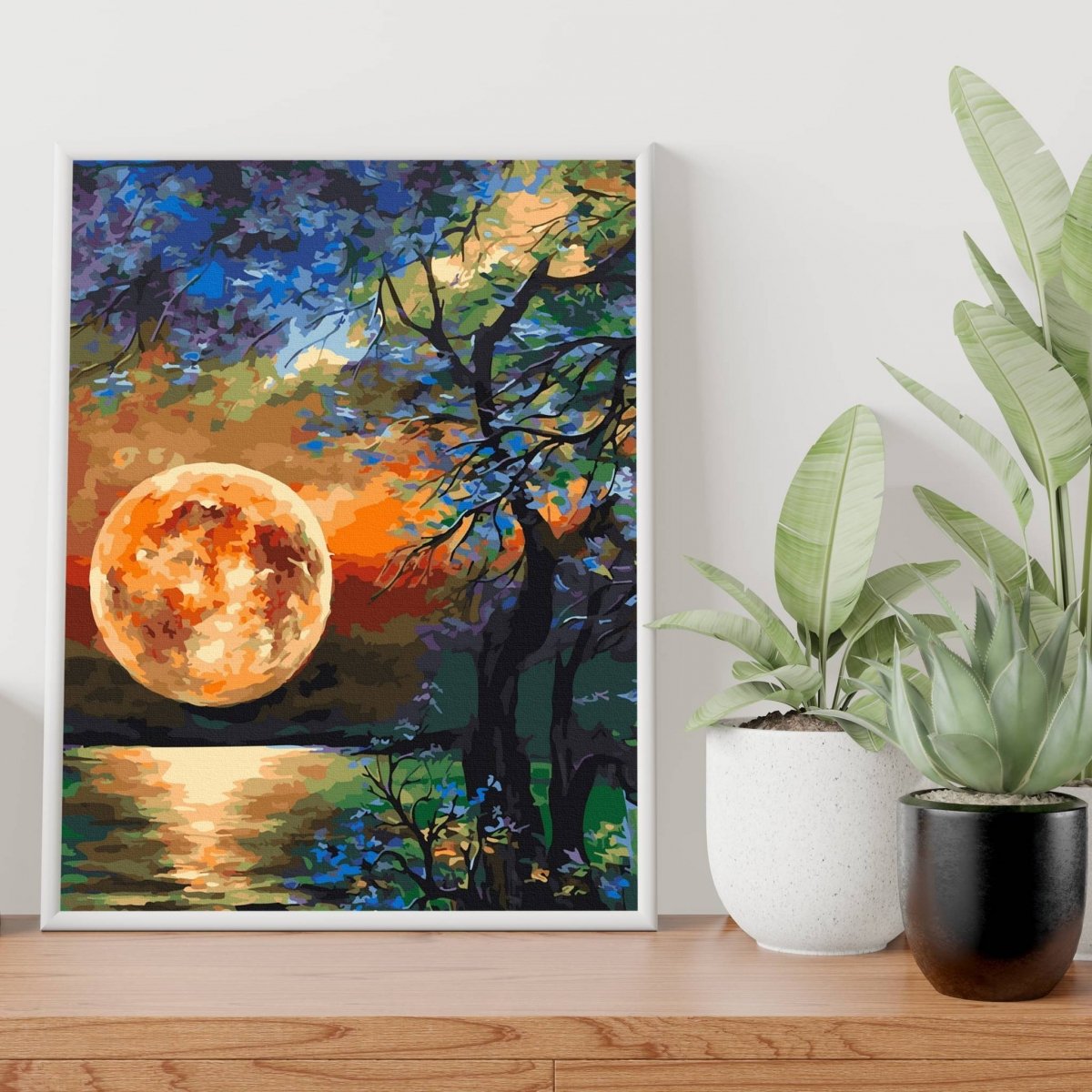 Malowanie Po Numerach Zestaw Pełnia Księżyca 40x50