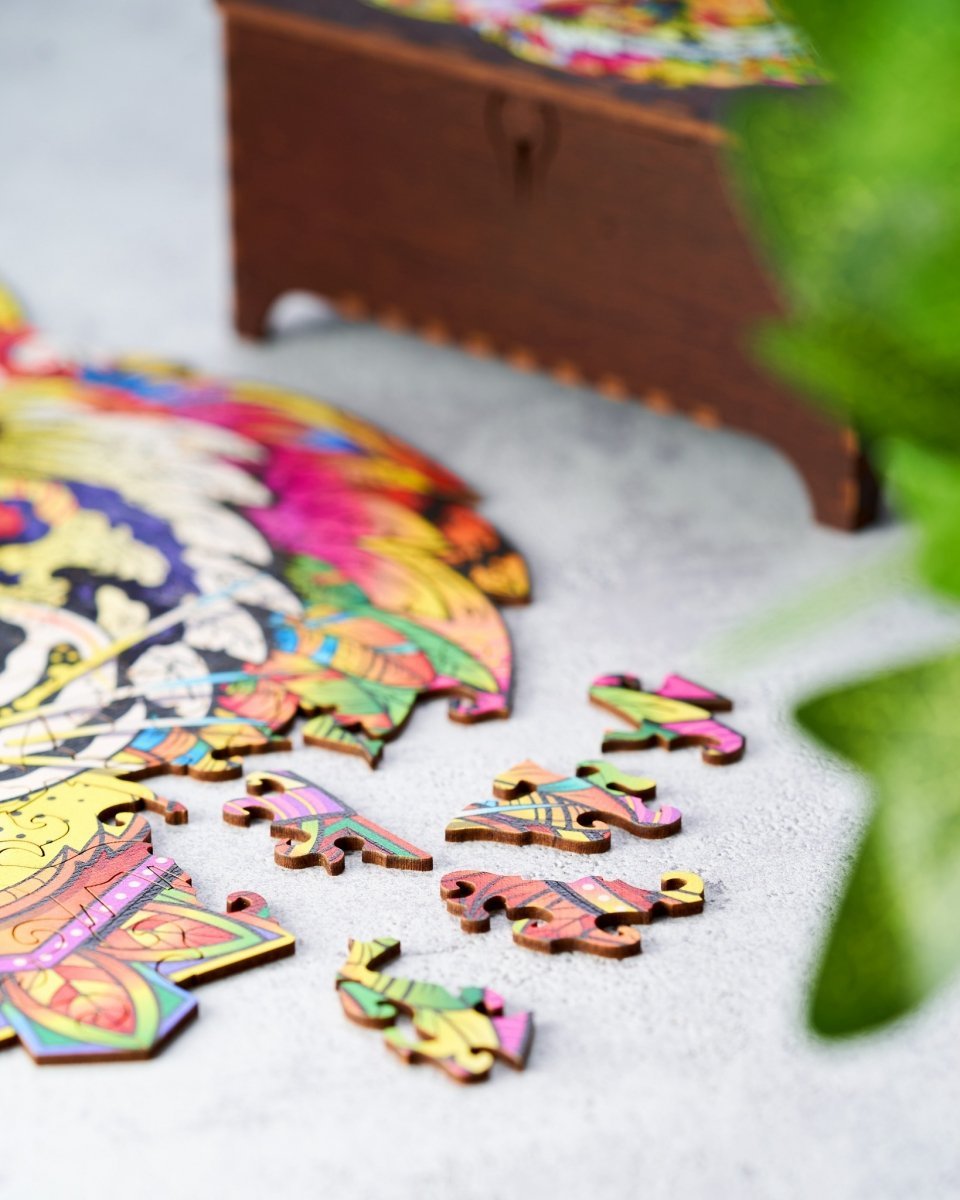 Puzzle Drewniane Baśniowy Tygrys L