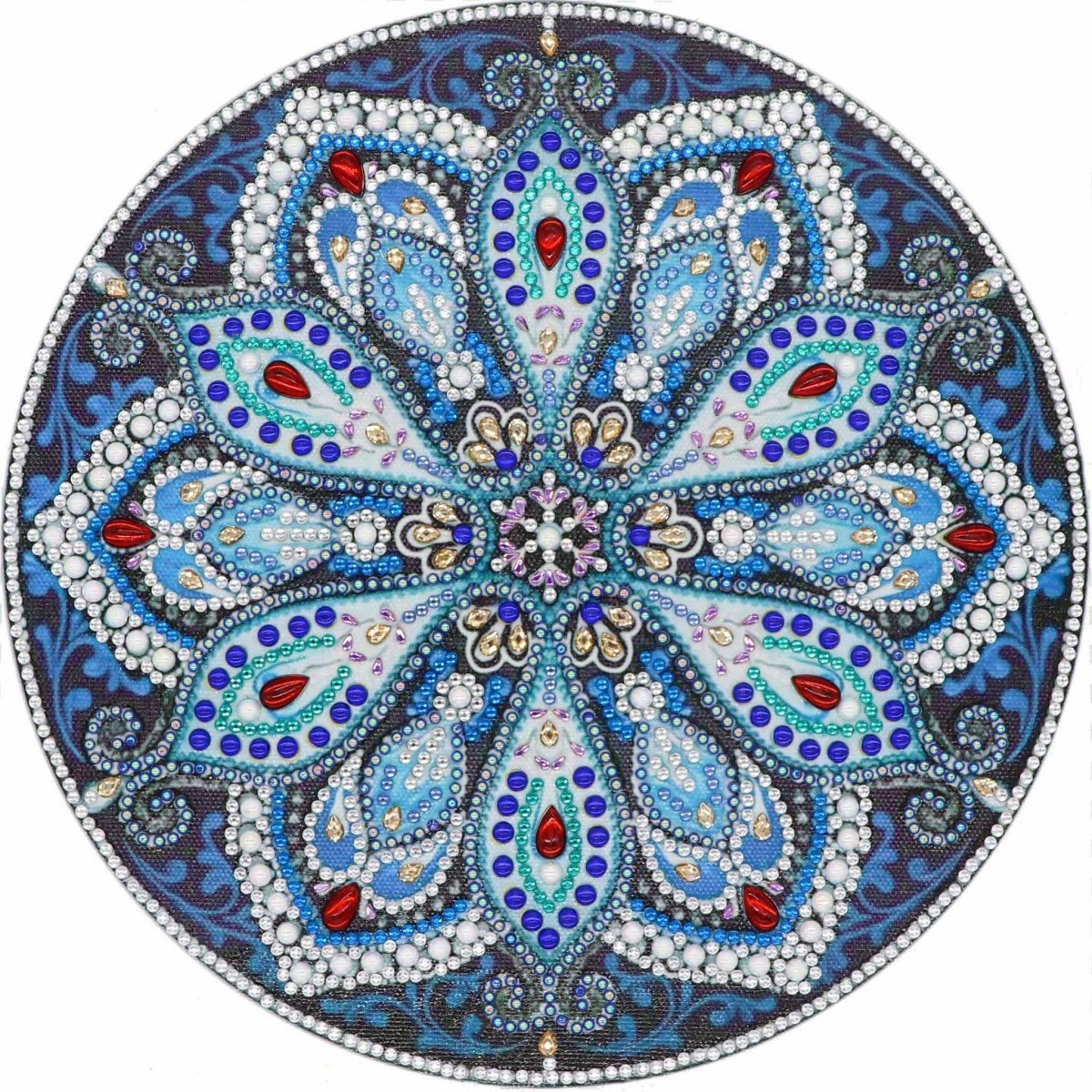 Haft Diamentowy Zimowa Mandala 30x30 cm
