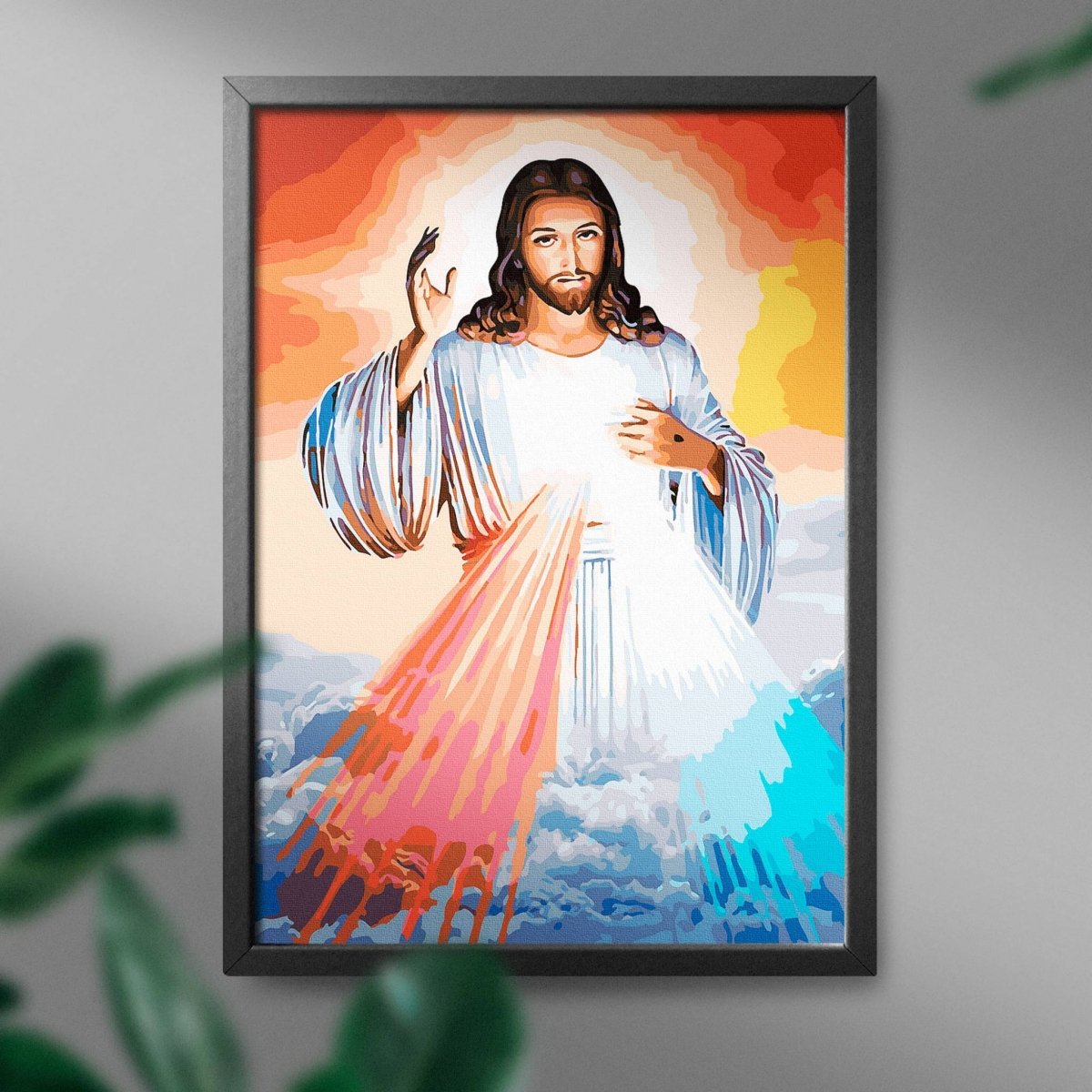 Malowanie Po Numerach Zestaw Jezus w Niebie 40x50