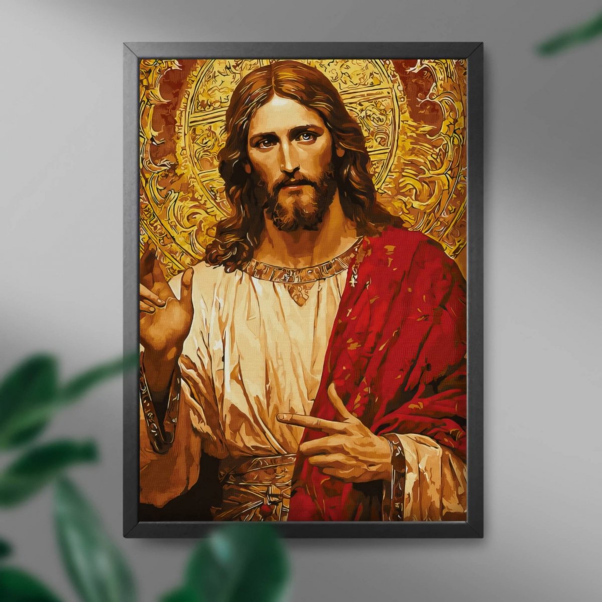 Malowanie Po Numerach Zestaw Jezus Miłosierny 40x50