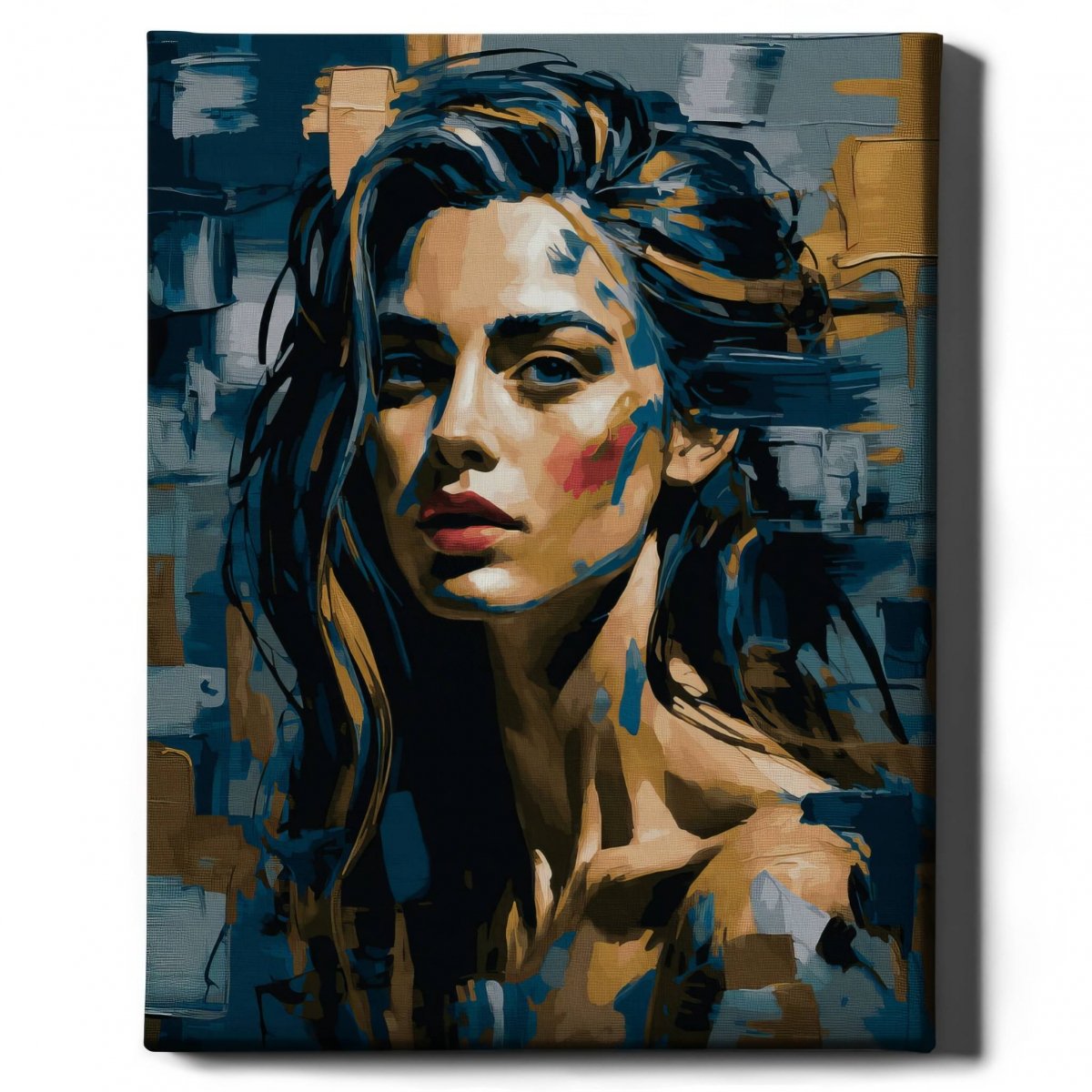 Malowanie Po Numerach Zestaw Siła Kobiety 40x50 Złota Farba