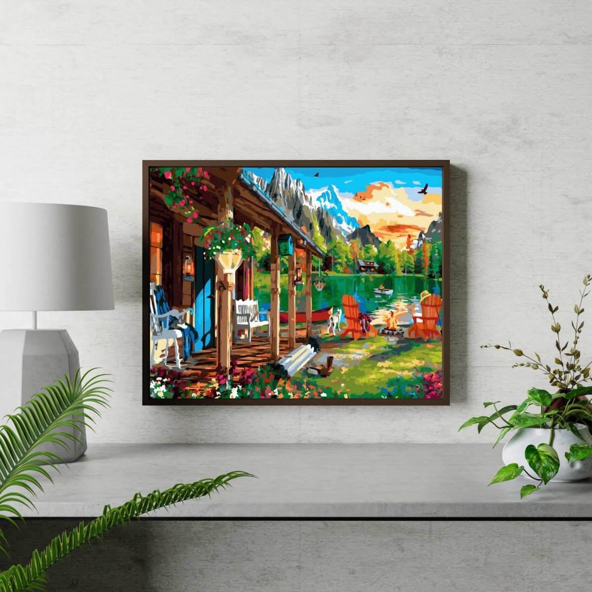 Malowanie Po Numerach Zestaw Wakacje na Przyrodzie 40x50