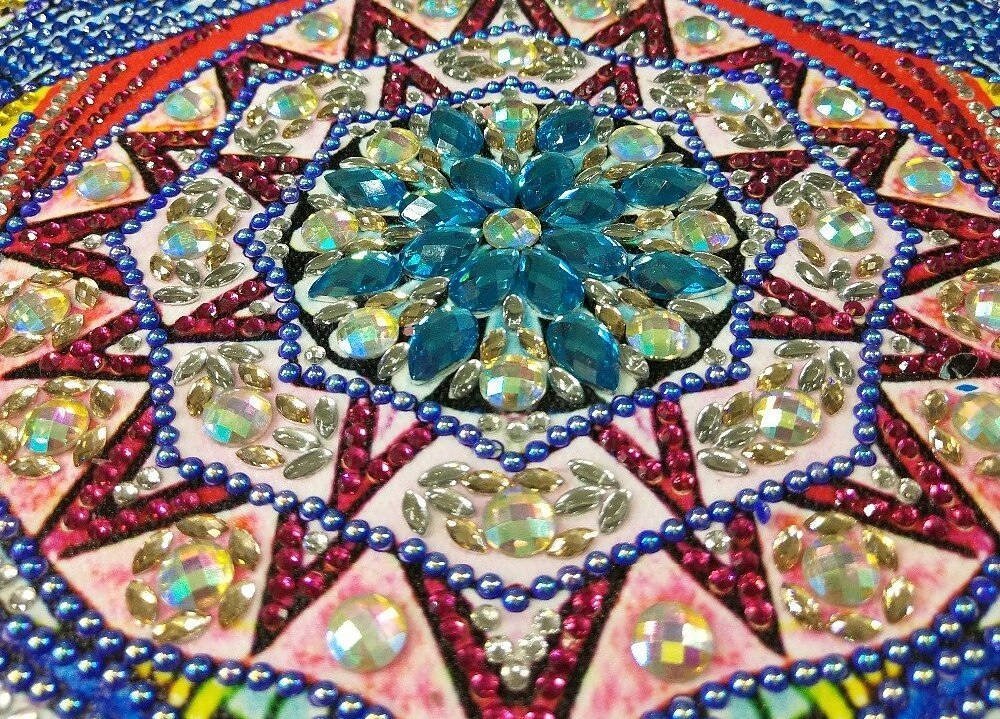 Haft Diamentowy Serce Sowy 47x57 cm