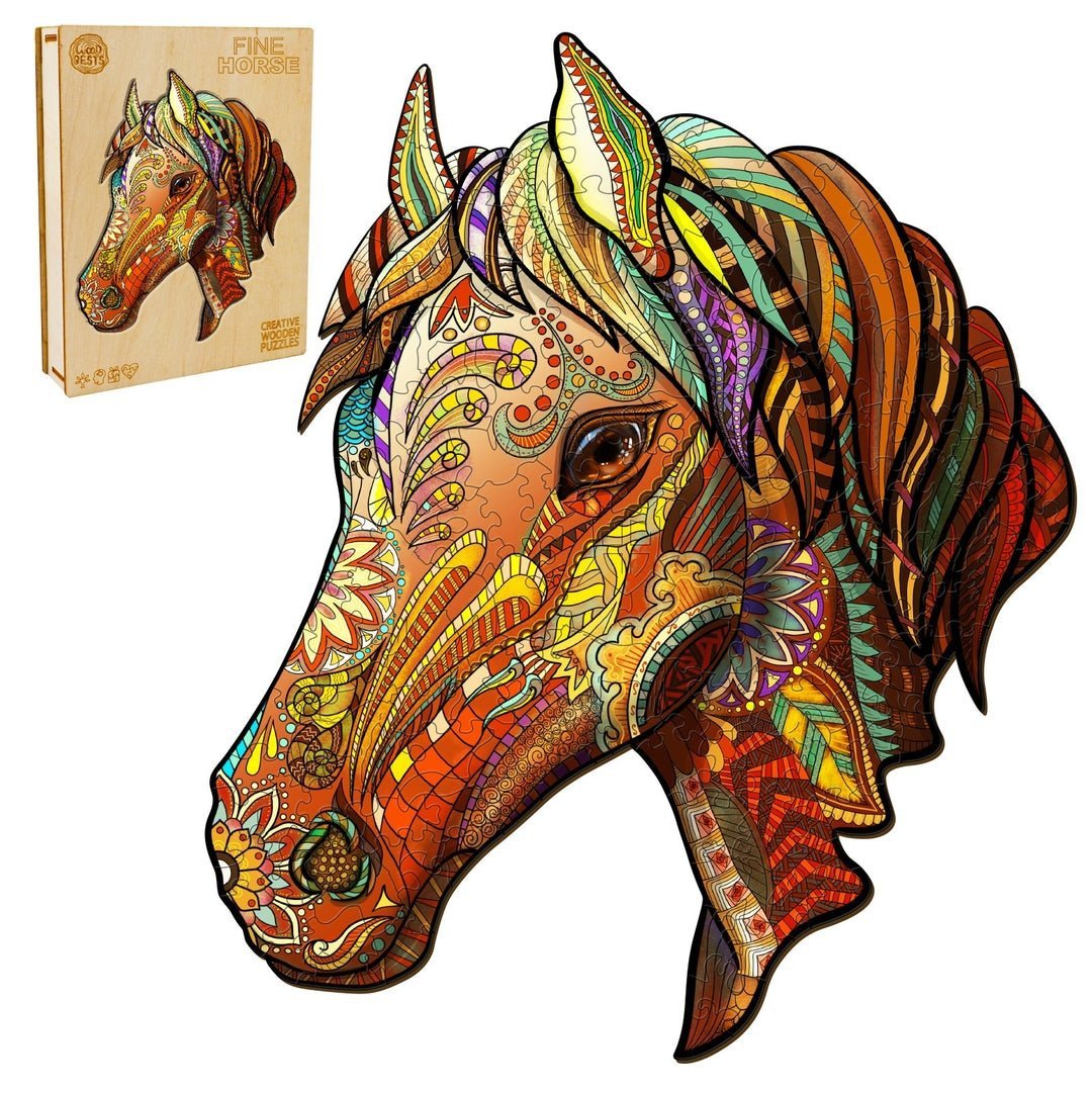 Puzzle Drewniane Baśniowy Koń S