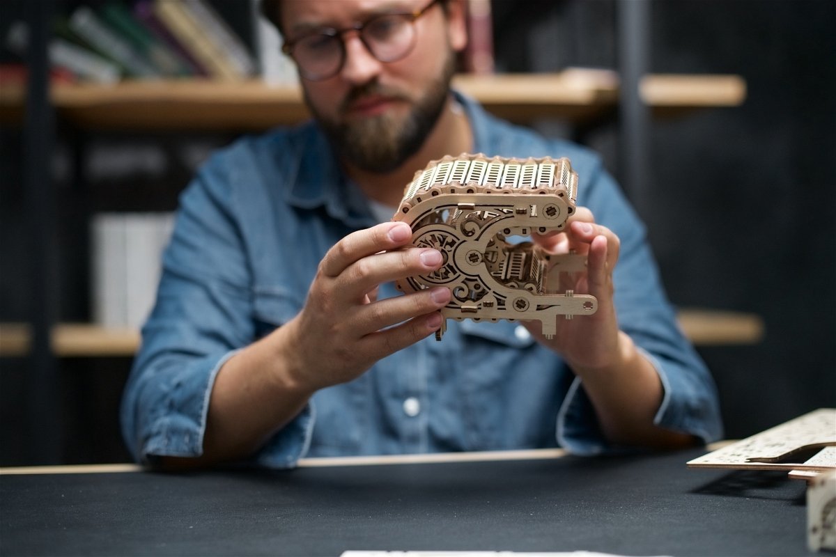 Puzzle 3D Drewniane Mechaniczna Celesta uGEARS